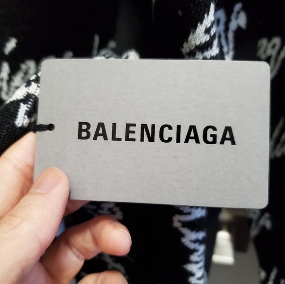 Balenciaga Allover Logo Jumper Sweater XS - Picture 5 of 7